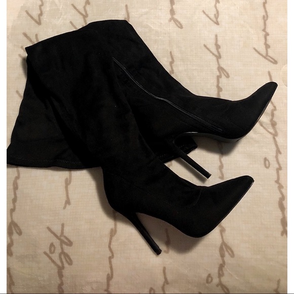 Shoes - Thigh High Suede Boots